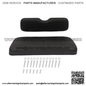 Black Golf Cart Front Seat Cushion Set Fits EZGO TXT