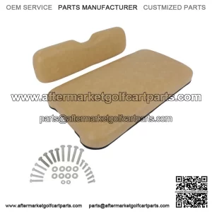 Tan Golf Cart Front Seat Cushion Set Fits EZGO TXT