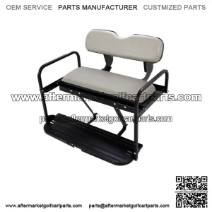 For Yamaha G14 G16 G19 G22 Golf Cart Rear Back Seat Kit Flip Folding Off-White