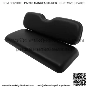 Golf Cart Black Seat Cushion Set Fits EZGO TxT,ST,ST Sport,Valor models Rear