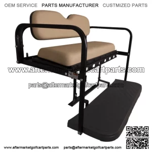 MACH3 Rear Flip Seat for Club Car Precedent/Tempo/Onward Golf Carts - Buff