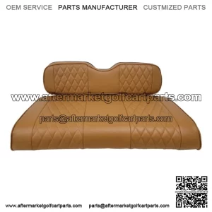 Brown Golf Cart Seat Covers Diamond Stitch Fit Yamaha Drive G29, Drive 2, 4PCS