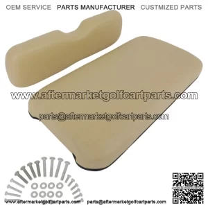 Buff Golf Cart Front Seat Cushion Set Fits EZGO TXT High Quality