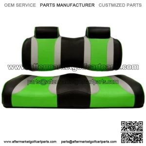 Golf Cart Seats for Club Car Precedent (2004-2011) - Black/Green
