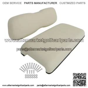 For Club Car DS Golf Cart Front Cushion Set White