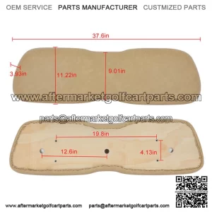 For Club Car DS Golf Cart Front Back Cushion Tan/Beige