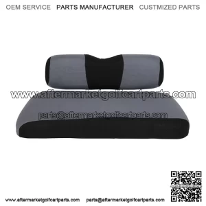 Front Golf Cart Seat Cover Set For EZGO TXT Gray and Black
