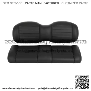 Black Luxurious Golf Cart Rear Cushion Set For EZGO TxT,ST,ST Sport,Valor models