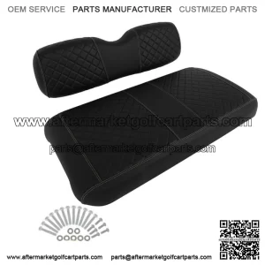 For EZGO TXT Diamond-shaped Golf Cart Front Cushion Set Black New