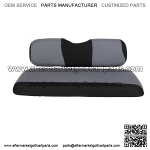 Universal Rear Golf Cart Seat Cover Set Black and Gray