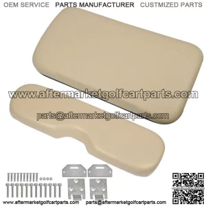 Golf Cart Tan Front Seat Cushion with Hardware For EZGO Medalist TXT 1994-2013
