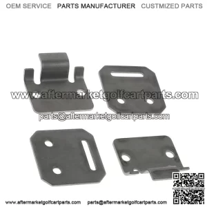 Set of 2 Seat Hinge Plate Male and Female Kits for Club Car DS Golf Cart 1979-Up