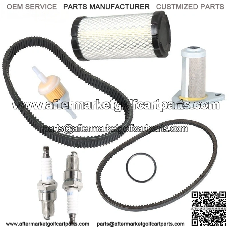 Tune Up Kit with Drive/Starter Timing Belt for EZGO TXT 1996+ 295/350cc Golf Cart