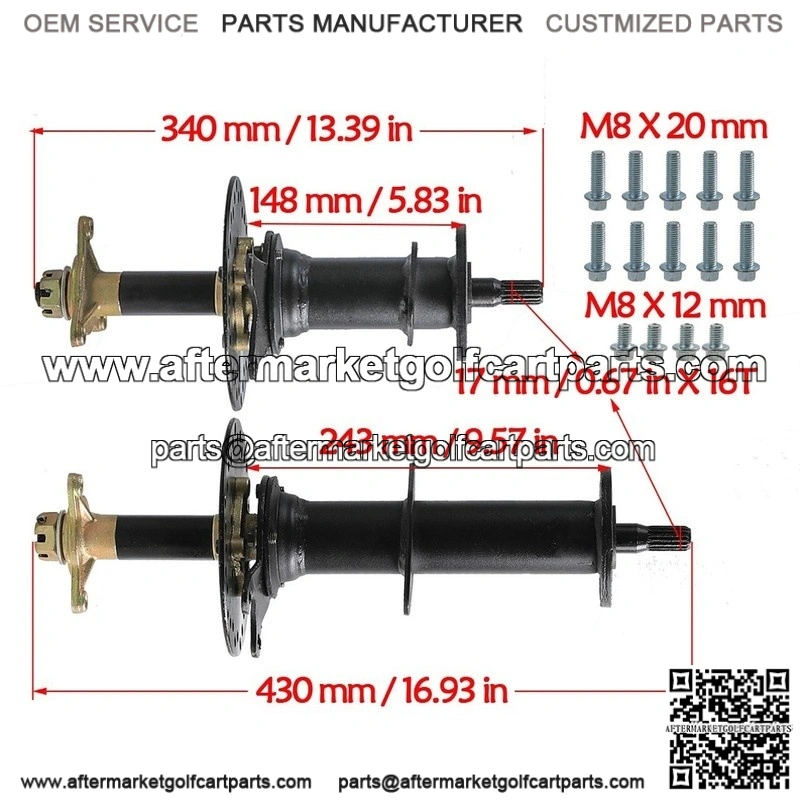 72V 1500W Differential Motor Rear Axle Kit with Snow Sand Tracks for Electric ATV Golf Cart Go Kart - Image 3