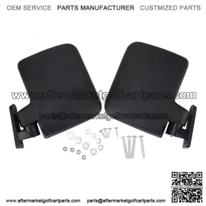 Side Rear View Mirrors ?C Compatible with Club Car, EZGO, and Yamaha Carts