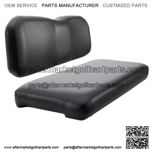 Replacement Rear Flip Seat Cushions for Club Car Precedent & Tempo - Black
