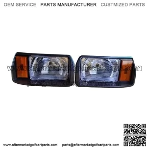 Club Car DS Golf Cart Headlights, Left and Right, Direct Fit Style