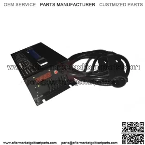 48V 15 AMP Golf Cart Battery Charger for Club Car, 48 Volt Round 3 Pin Plug