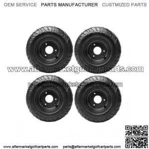 Set of 4 Tires 13x5.00-6" Wheel Rim for Go Kart, Drift Scooter, ATV, Quad, Golf Cart
