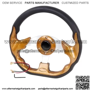 12.5IN Golf Cart Steering Wheel for EZGO, Club Car, Yamaha Cart Parts Accessories